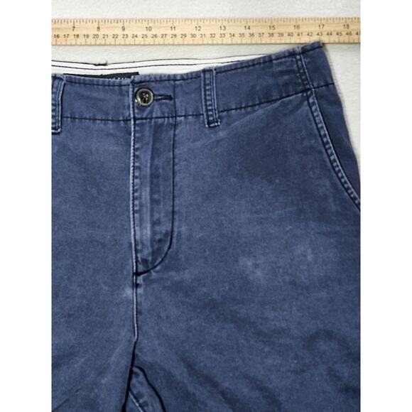 American Eagle Shorts Mens 32 Blue Classic Chino Flat Front Preppy - Picture 8 of 10